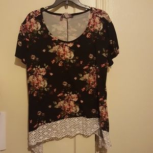 Flower Print Top